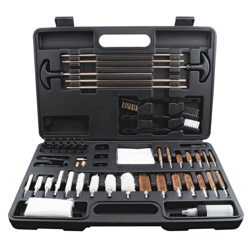 A firearm cleaning kit