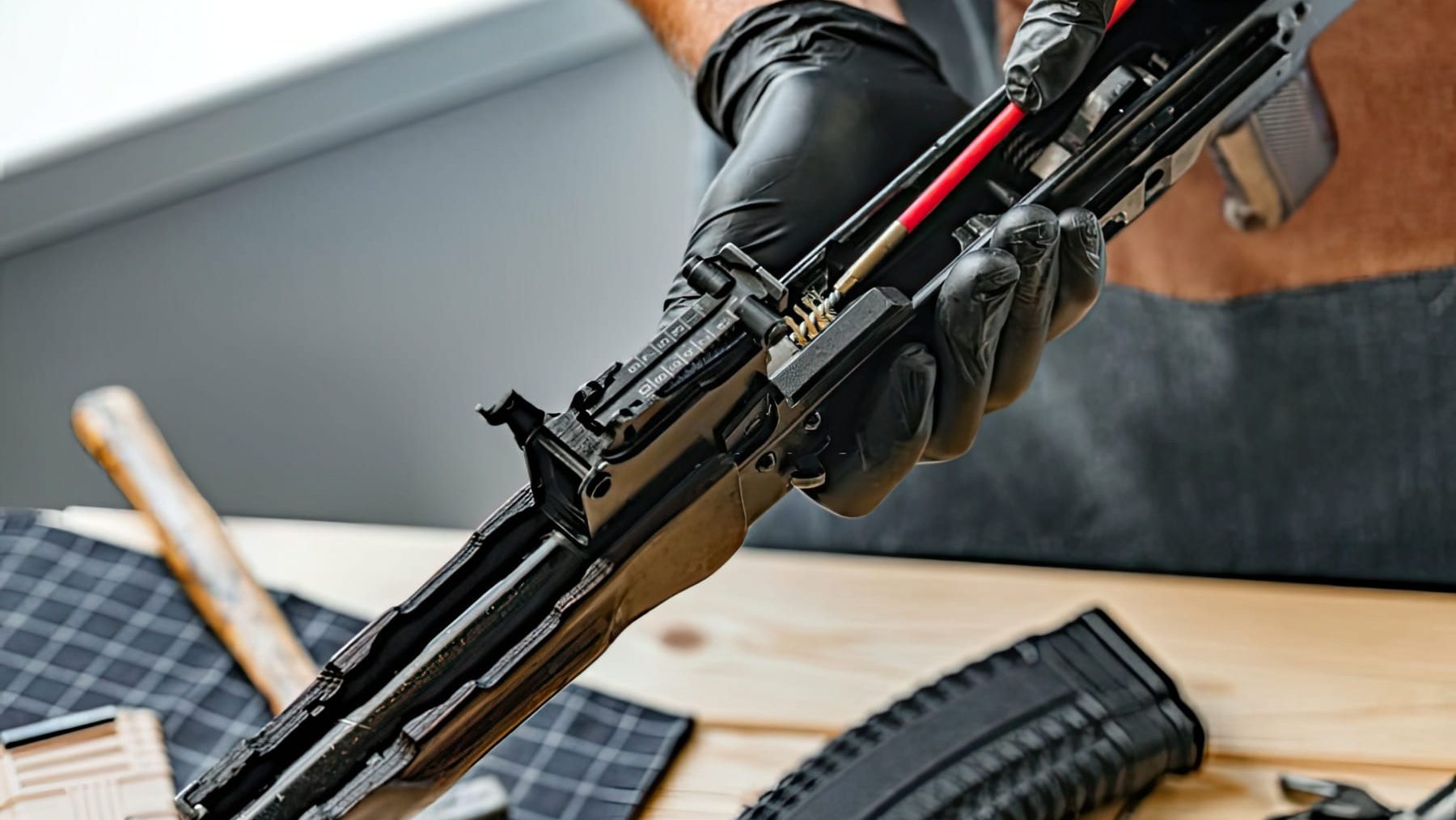 Cleaning A Rifle
