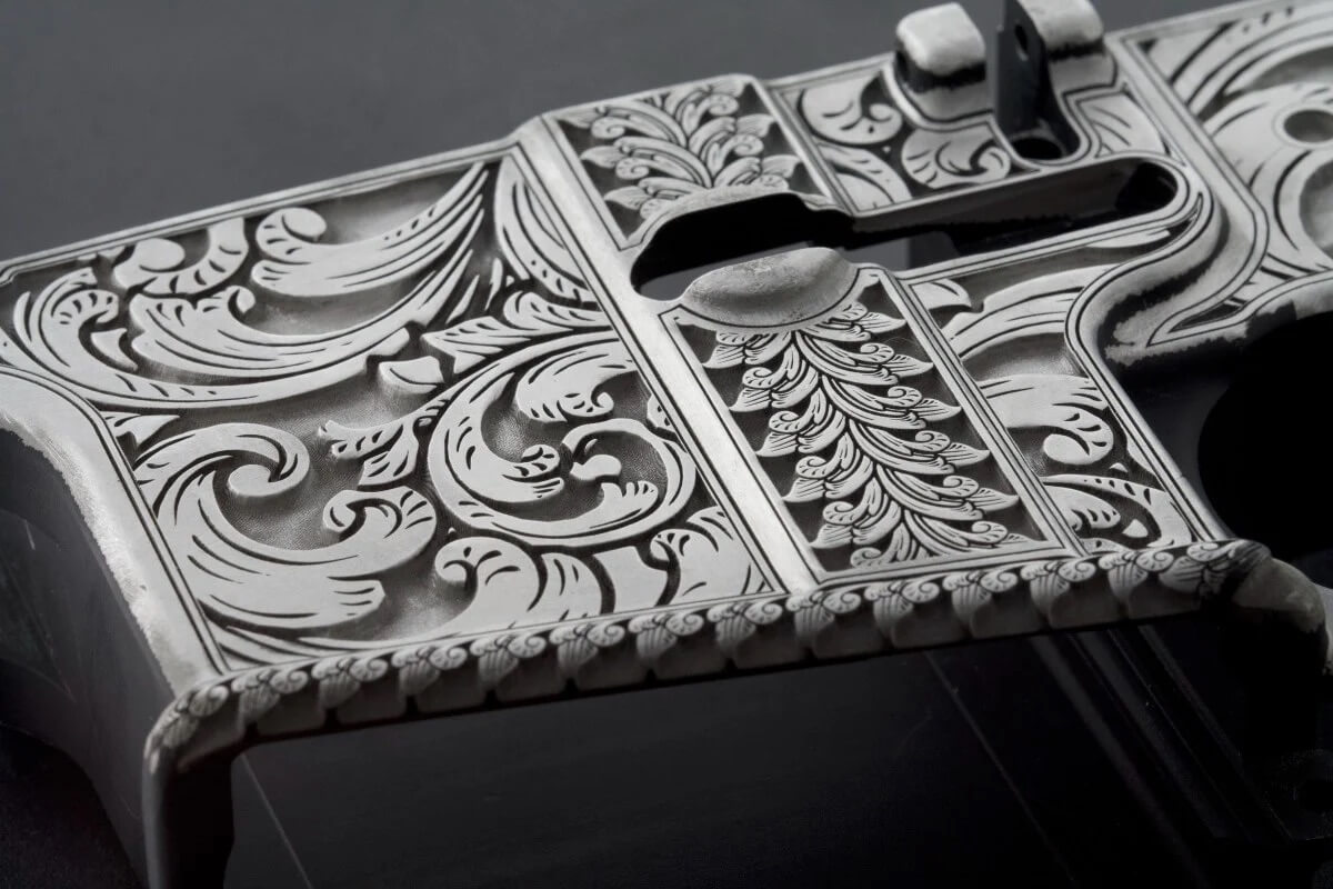 A Close Up Of Detailed Firearm Engraving (1)